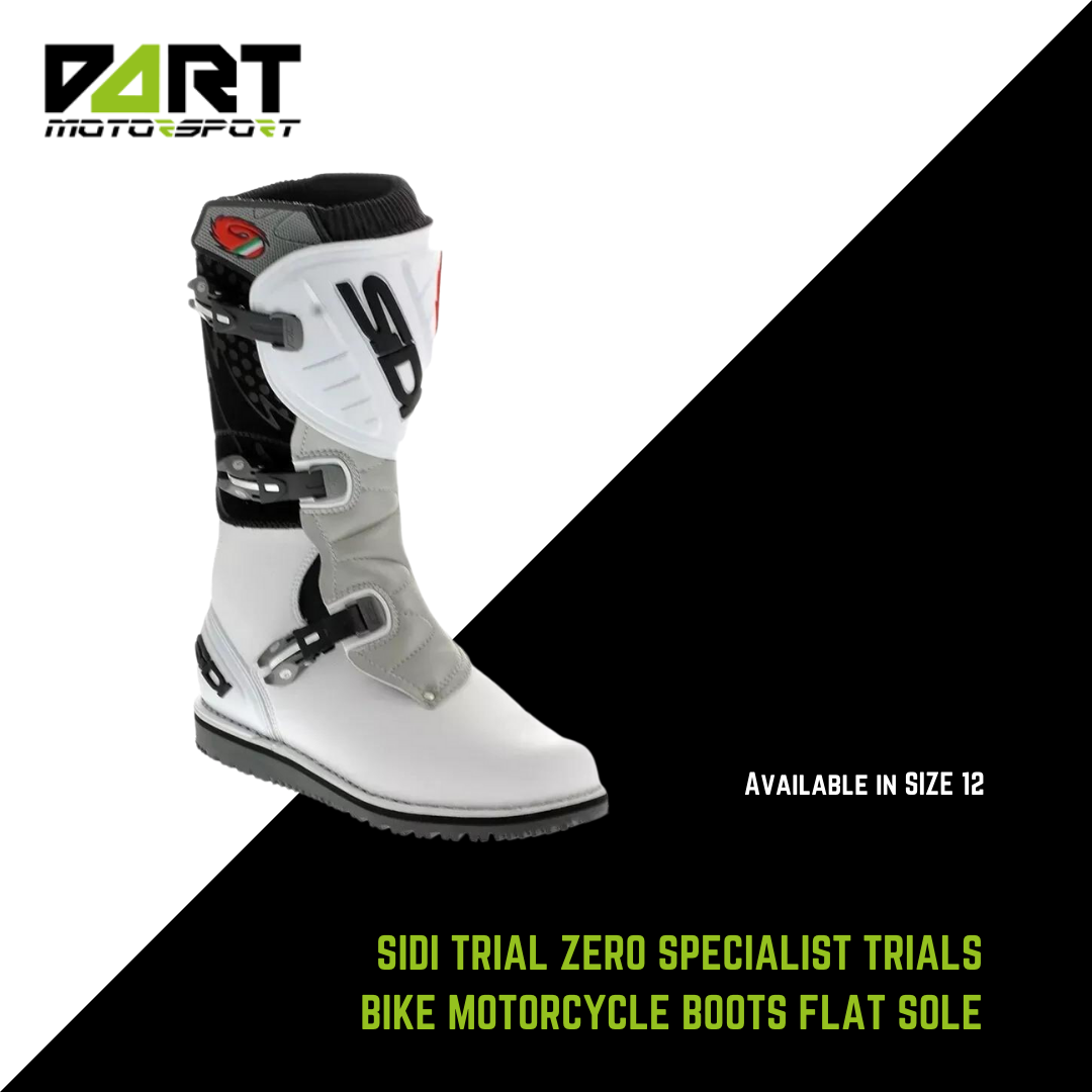 SIDI TRIAL ZERO SPECIALIST TRIALS BIKE MOTORCYCLE BOOTS FLAT SOLE