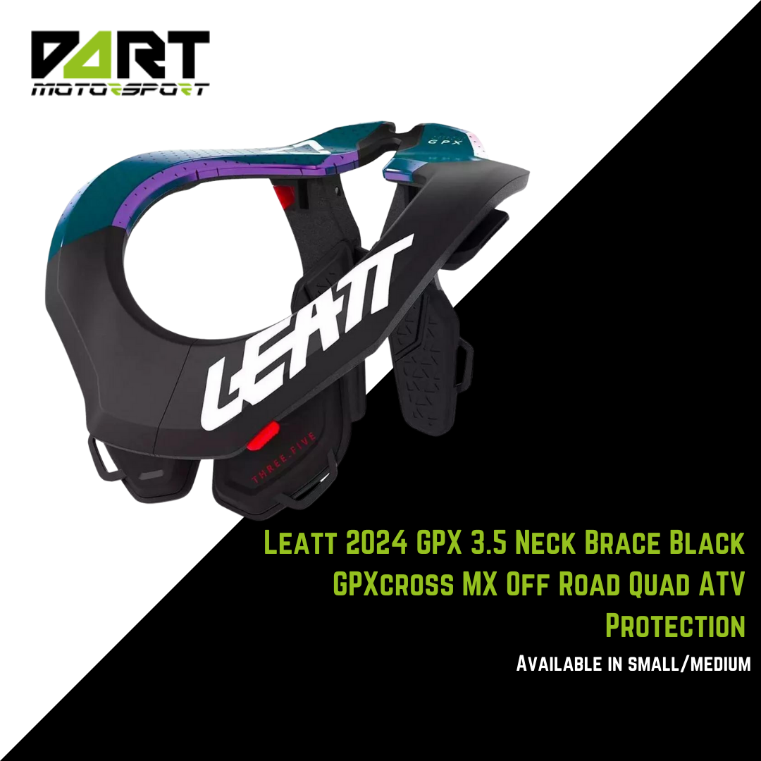Leatt 2024 GPX 3.5 Neck Brace Black GPXcross MX Off Road Quad ATV Protection